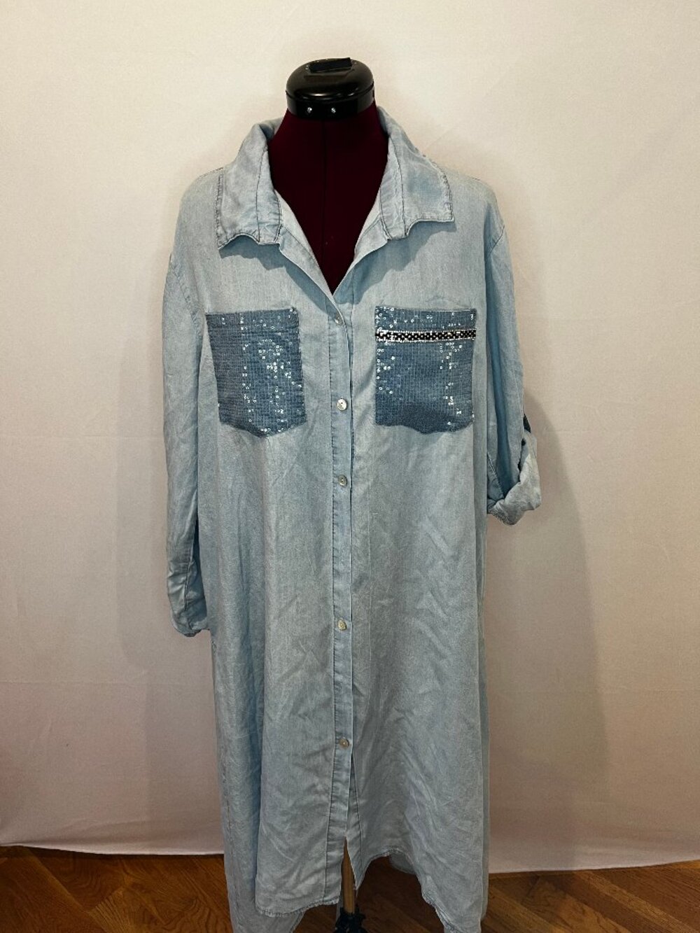 WOMEN SHIRT DRESS SIZE M/L